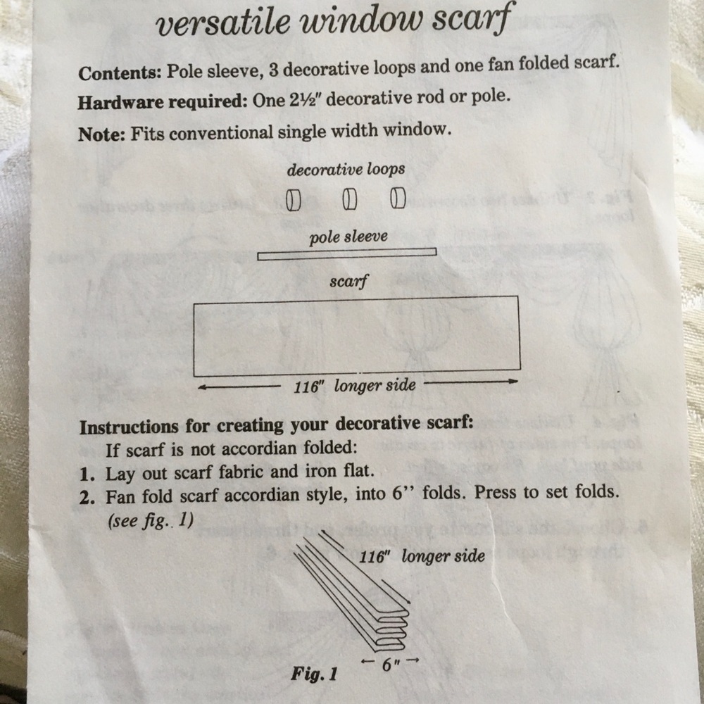 Versatile Window Scarf - Picture 4 of 9